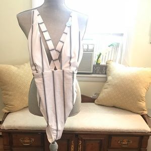 Sexy Pinstripe Swimsuit